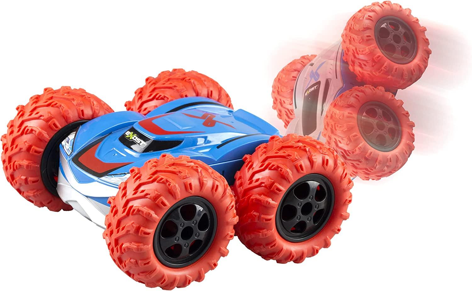 XOST Mini Flip 360 – Voiture RC 10 Cm, Conduite Sur 2 Faces, 8 Km/h, Infrarouge, Rechargeable – Pour Enfant Dès 5 Ans