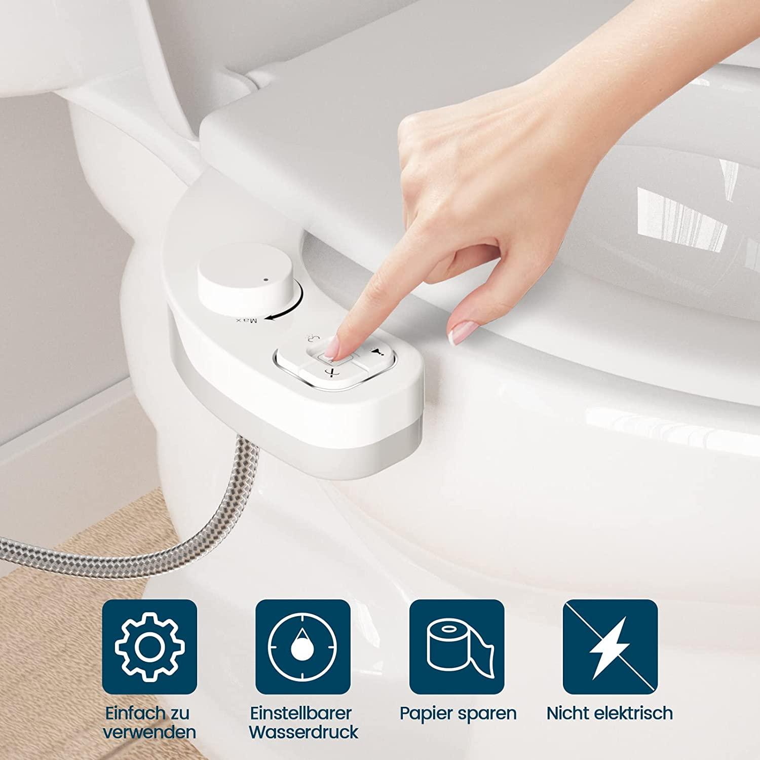 Abattant De WC Avec Fonction Bidet, Embout De Bidet, Sans Raccordement électrique, Couvercle De Toilette Avec Système D'abaissement Automatique HOROW | Leroy Merlin