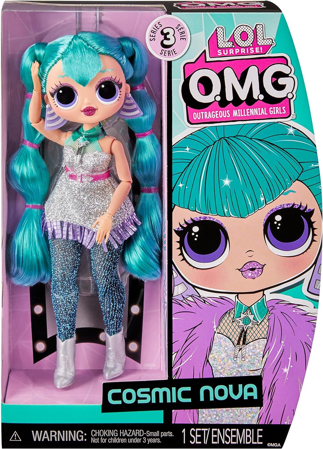LOL Surprise OMG Lady Diva – Poupée Mannequin 4 Ans+, Tenues Transformables, Lunettes, Peigne, Multiples Surprises